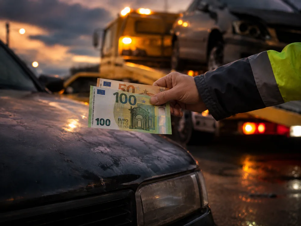 Rachat d'épave jusqu'à 150 € payé en espèces sur place